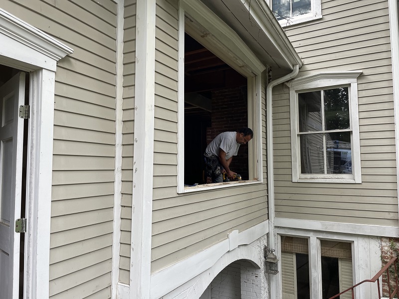 Preparing for window installation 